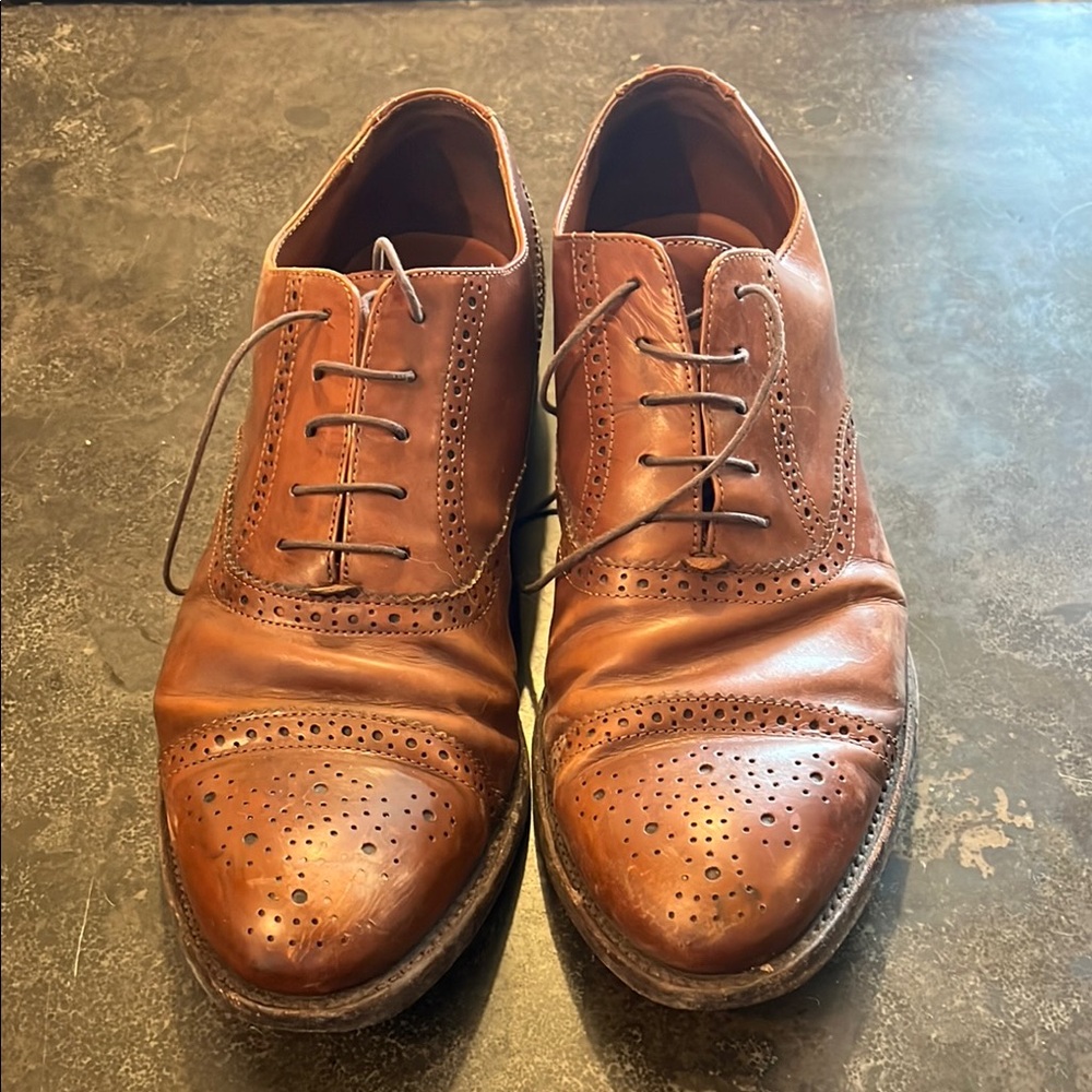 Classic Brown Leather Men's Dress Shoes